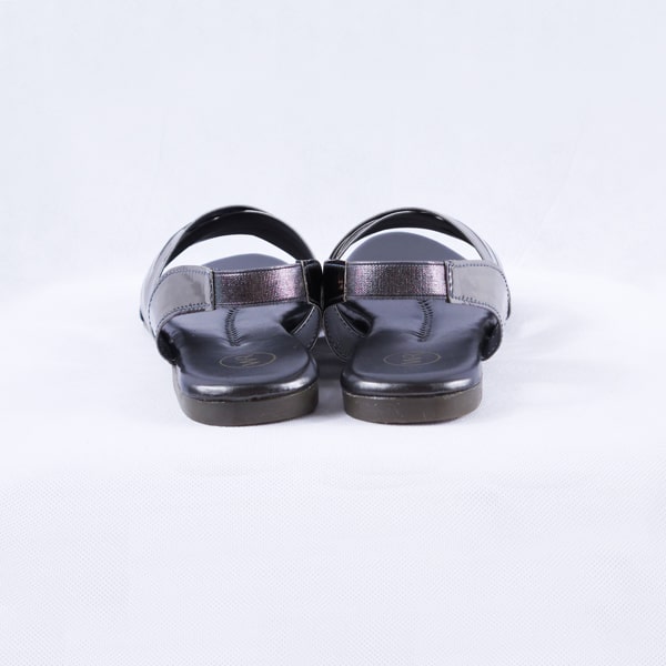 Cindal silver sandals flat